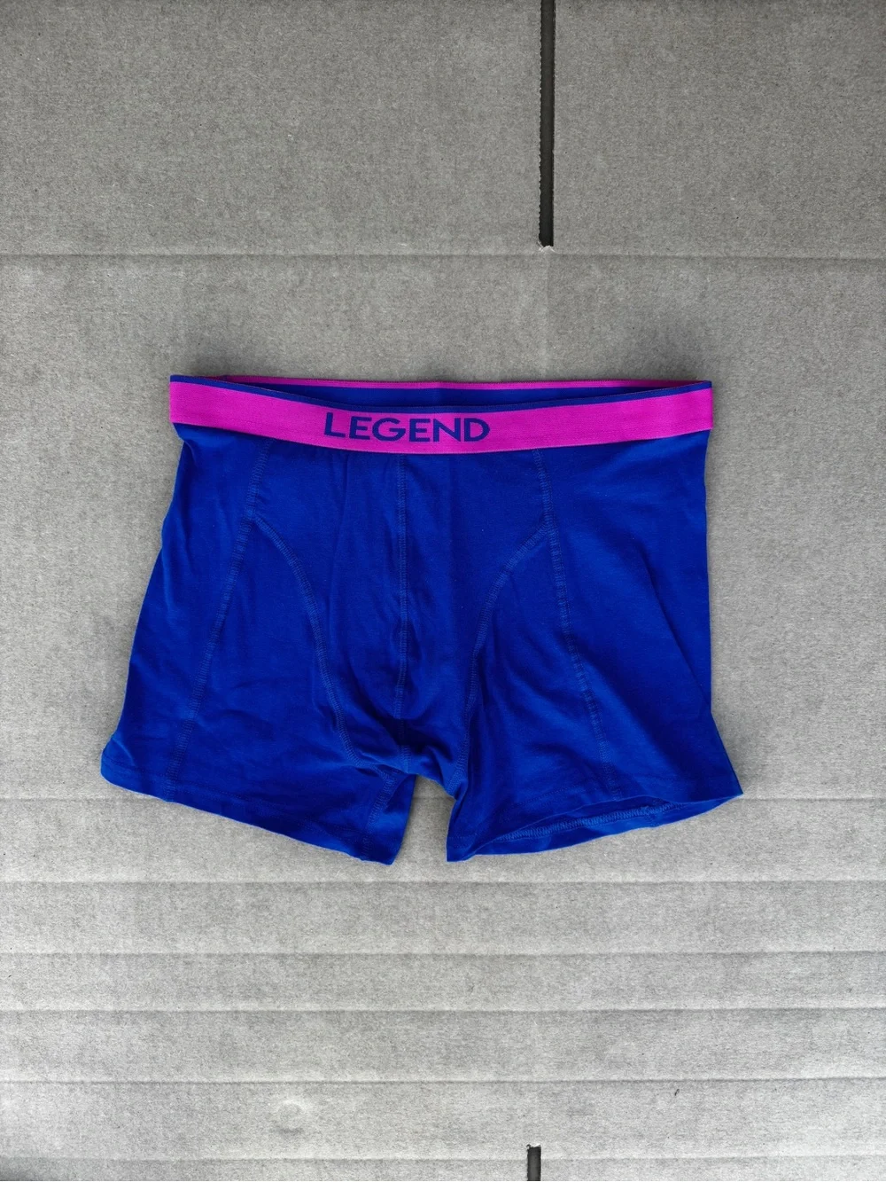 Legend Men’s Large Boxer Briefs 2-Pack Blue Pink New Without Tags